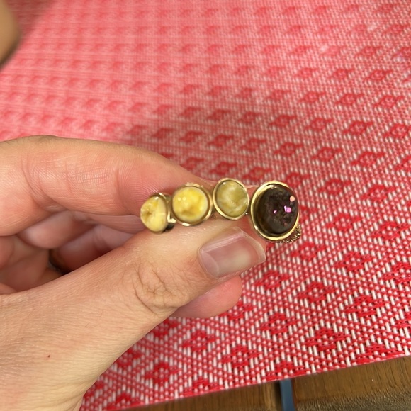 DARA ETTINGER druzy rings size 7 (2) - Picture 2 of 4